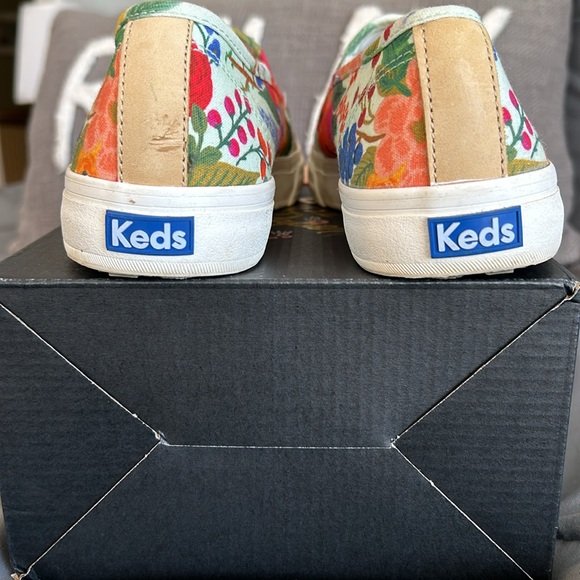 Keds x Rifle Paper Co. Garden Party Double Decker Slip-On Sneakers 9 Floral New - Picture 11 of 15